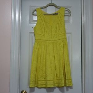 Wells Grace Yellow Lace Dress
